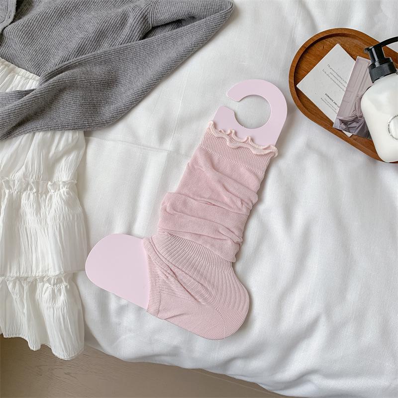 Sock Covers, Spring Thin Ballet Style Foot Treading, Sock Covers, Tide Lace Piles, Sock Covers, Versatile Sunscreen, Leg Covers, Cotton