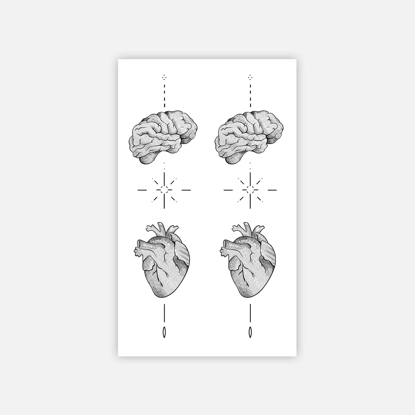 Dark Wicker Tattoo Sticker Advanced Sense Personality Simple Hand Tattoo Sticker 6*10