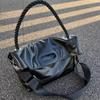 Men's Extra Large Soft Leather Crossbody Tote - Sporty, Trendy, High-End Commuter Fitness Bag