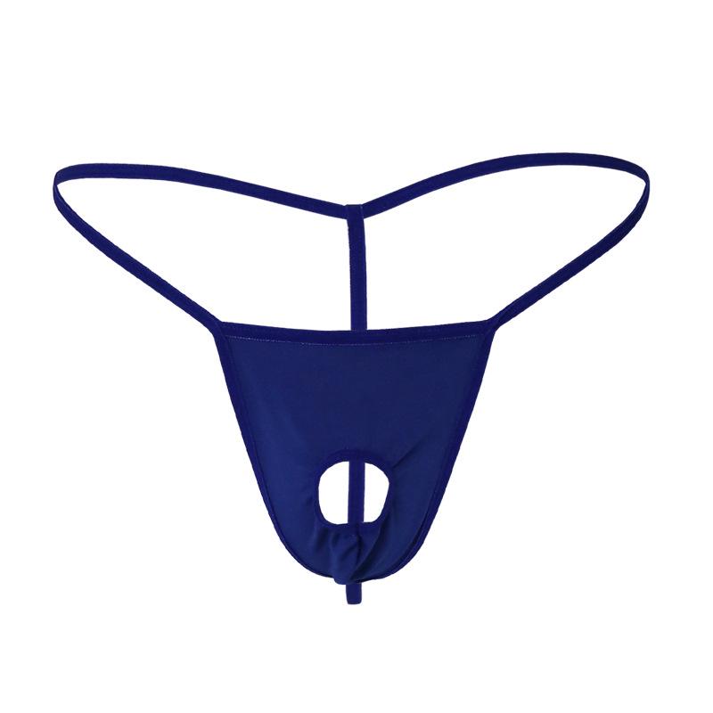 Pánské sexy tanga spodní prádlo s otevřenými zády a vysokou elasticitou