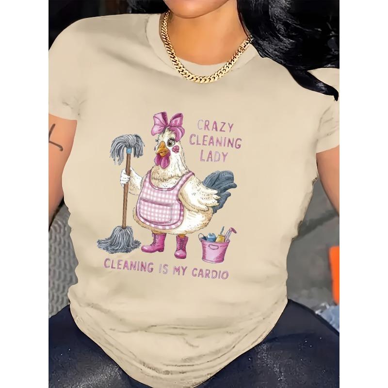 Women's Top - Everyday Casual Shirt - Sizes S-4XL - Machine Washable Fabric, Allseason Apparel, Playful Design European Size