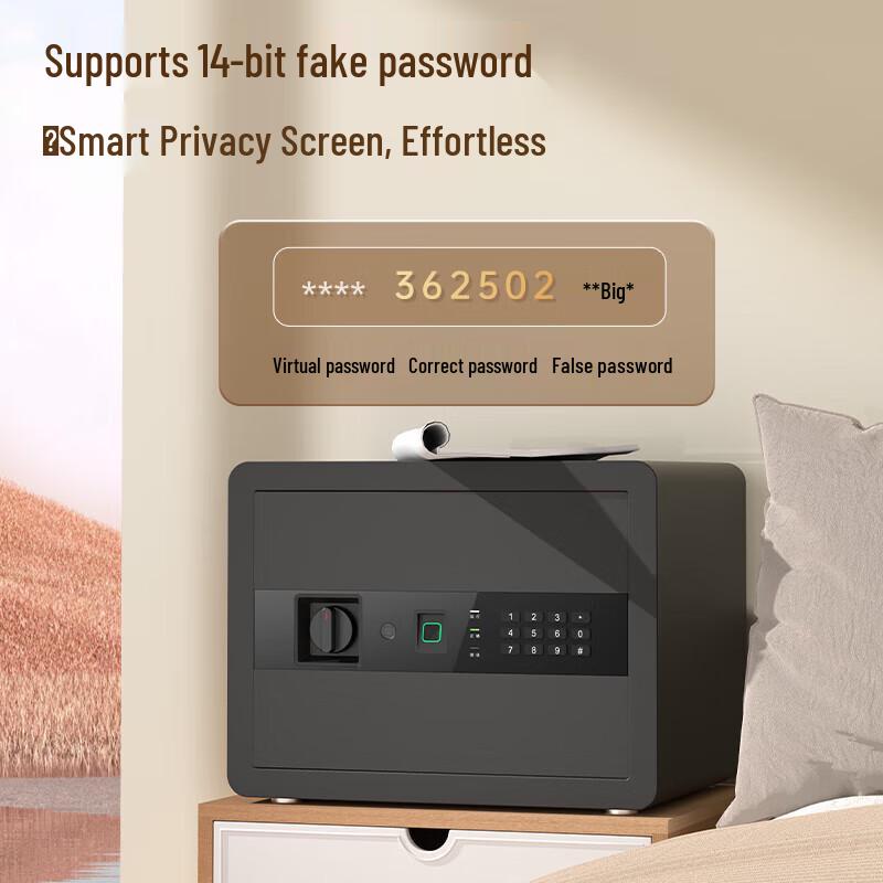 deli AE210 Smart Fingerprint WiFi Security Safe (30cm) 30cm (H)