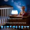 Portable Seven-Color Night Light & White Noise Sleep Aid for Baby