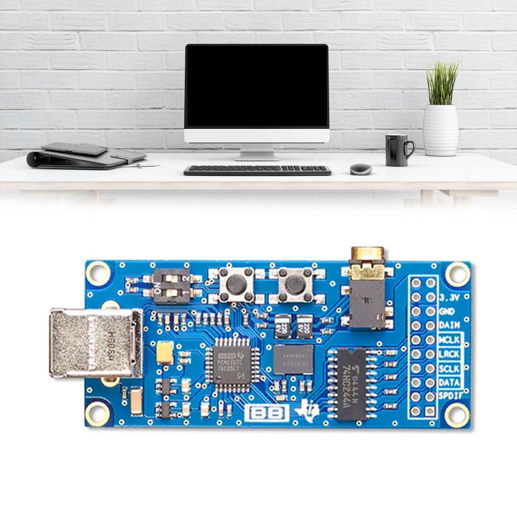 PCM2707C USB To I2S Digital Interface Sound Card Module PCM2707C USB I2S Converter Board For Music Player Equipment