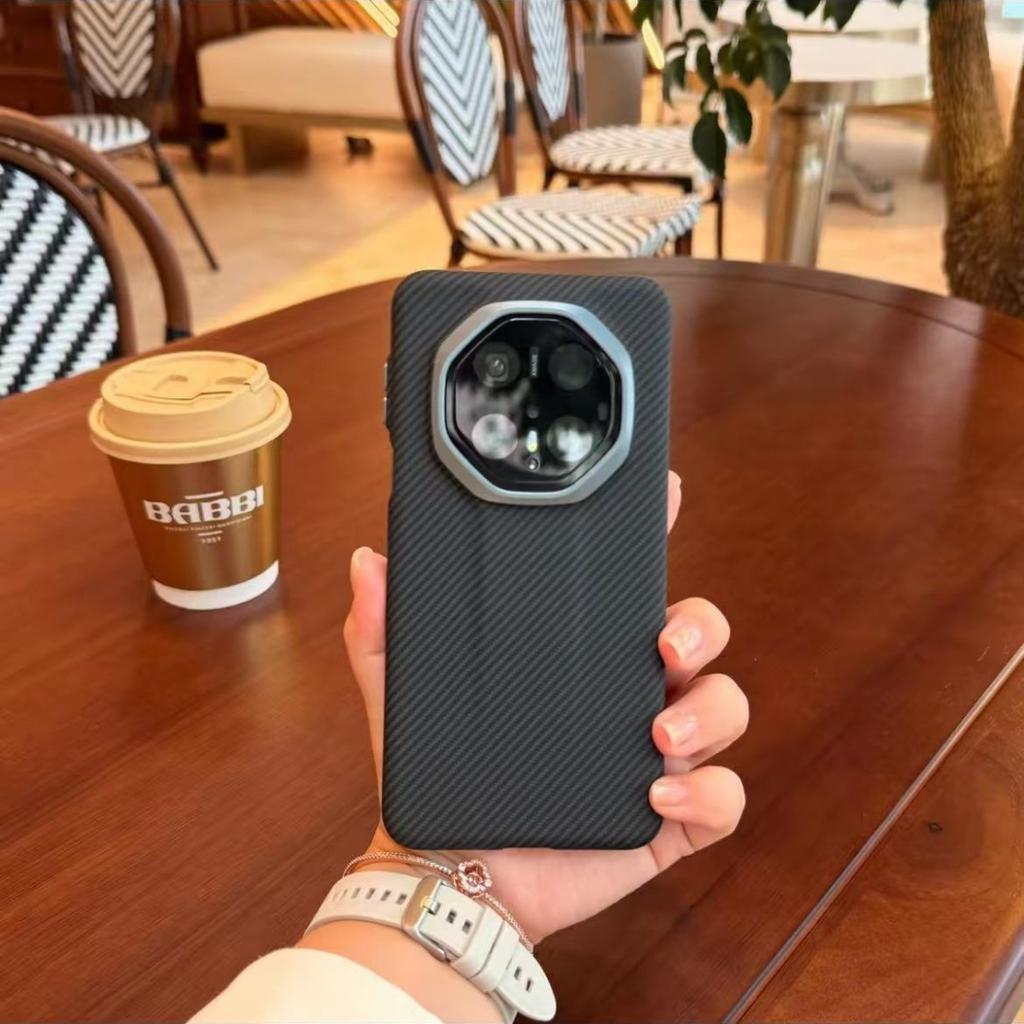 Applicable To Huawei Mate11rs Extraordinary Master Mobile Phone Case Ultra-thin pc11RS Kevlar Carbon Fiber Pattern Anti-drop Case