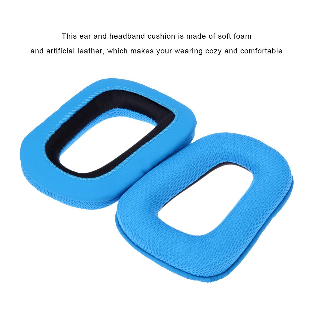 1 Pair Replacement Ear Pads Cushions for G35 G930 G430 F450 Headphones
