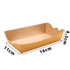 100ks/šarže Skládací papír kraftový papír Lodičky ve tvaru podnosů Balící krabice Jednorázové sushi servírovací krabičky na pečivo