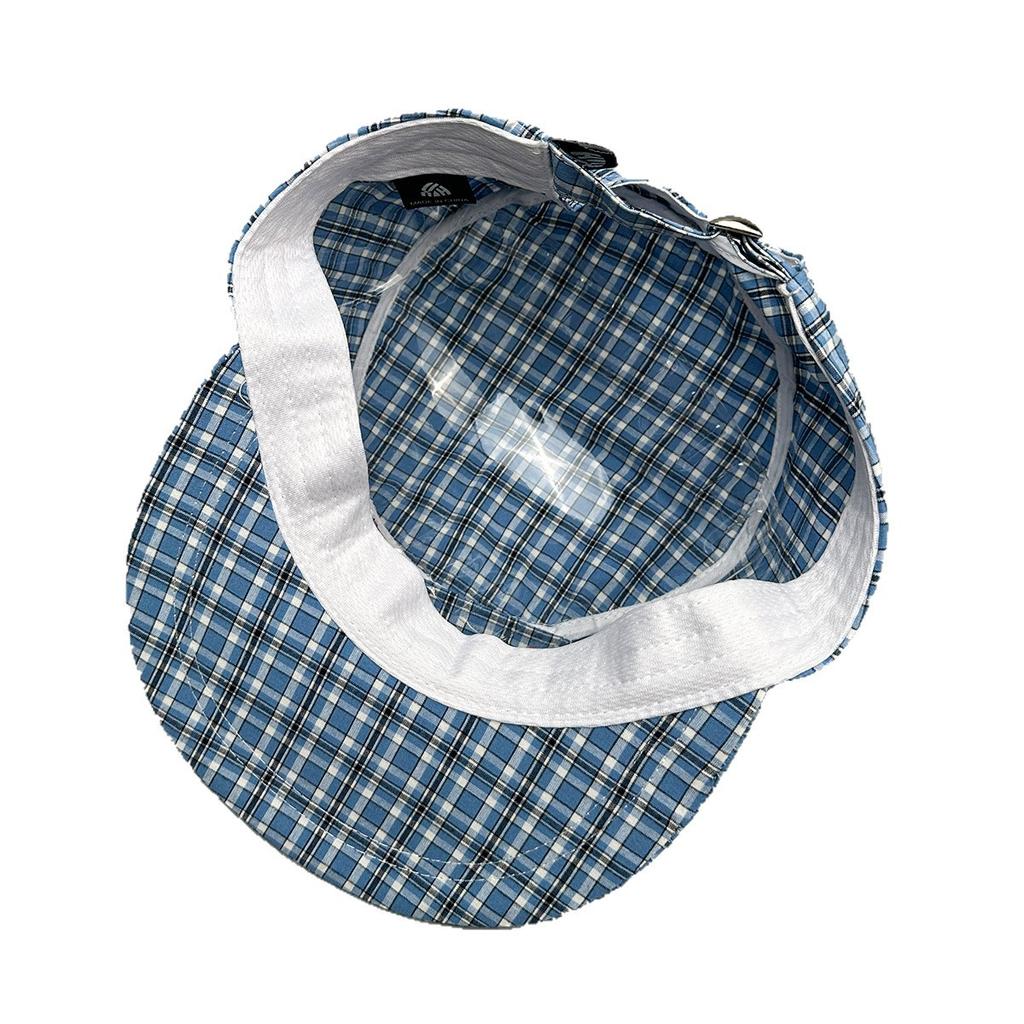 Gorra de Béisbol Cuadros Retro Bordado Alfabeto Cuatro Estaciones Hombres y Mujeres Visera Plana Superior Exterior