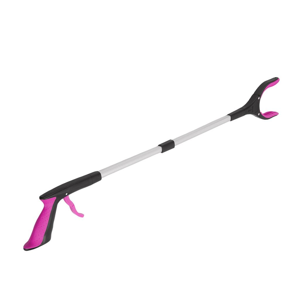 Foldable Grabber Tool with Magnetic Tip Ergonomic Handle Trash Grabber Handy Pick Up Tool Purple