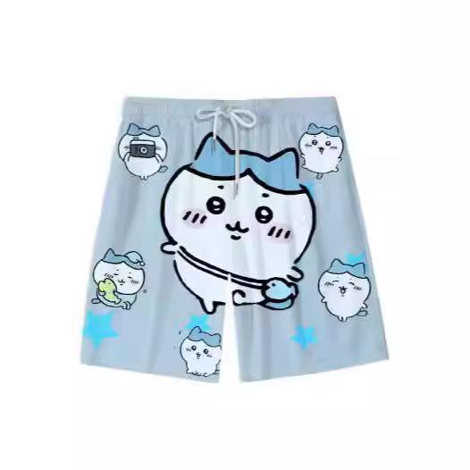 New Xiaohachi Yiusaki Men's and Women's Beach Pants Summer Youth Creative Casual Shorts Home Pants