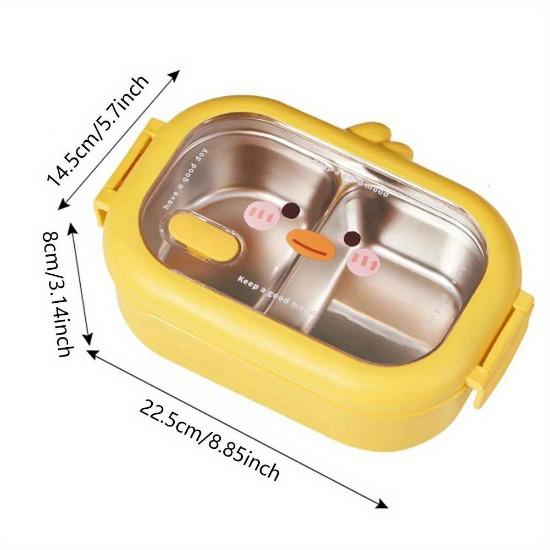 

1 шт. мультяшный ланч-бокс из нержавеющей стали для детей, тепло, школьный офисный пищевой контейнер