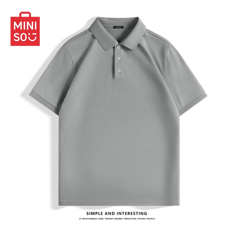 MINISO Men s Ice Silk Quick-Dry Polo Shirt L