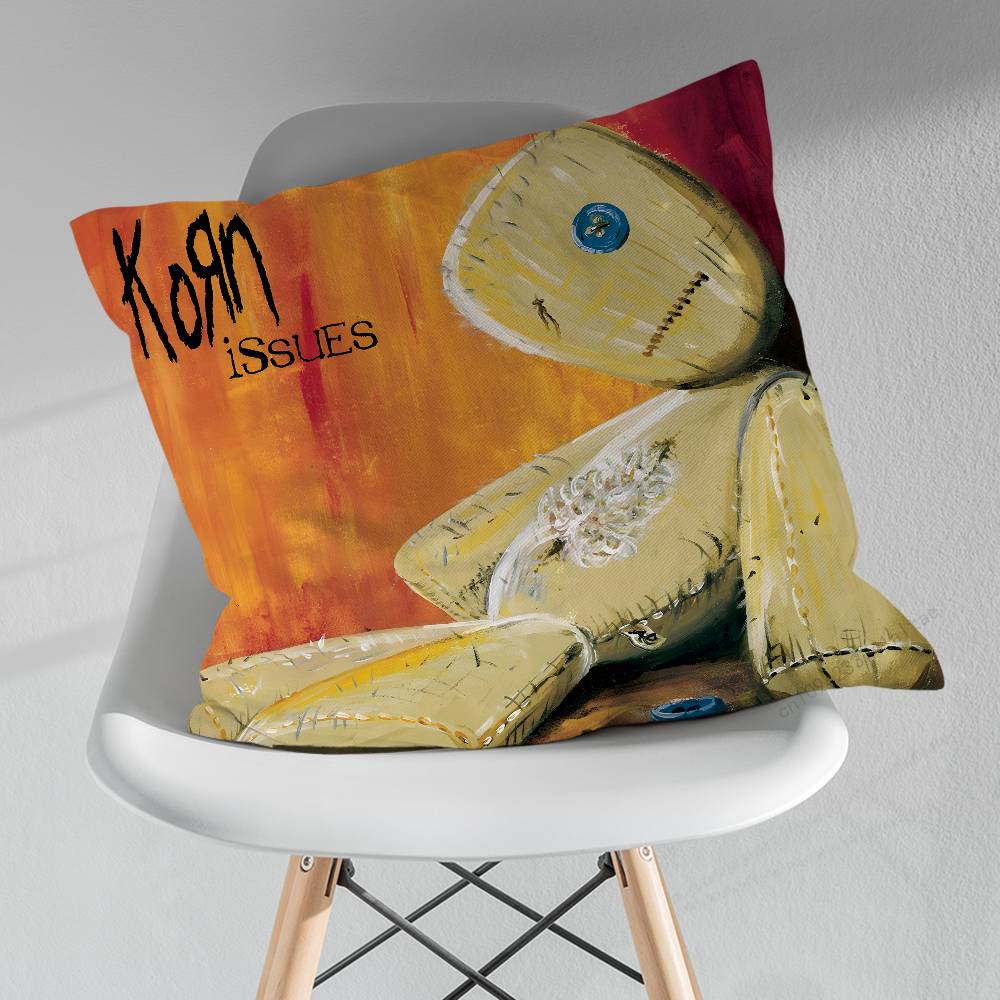 Band KKorn Rock pillow over living room sofa cushion cover home decoration bedroom room bed pillow cover