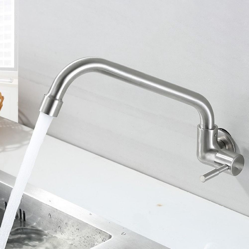 Wall Mounted Sink Water Tap Splash-proof Single Cold Water Faucet  Washbasin