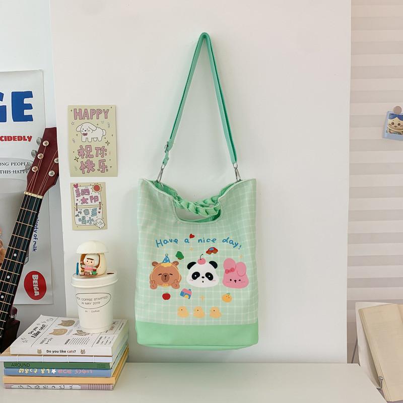 Childrens Cute Cotton School Bag With Animal Pattern For Daily Wear