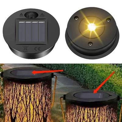 Solar Panel Cover Light Solar LED Replacement Ceiling Light Waterproof Solar LED Light Garden Courtyard Decoration