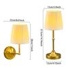 Rechargeable Cordless LED Wall Light Table Lamp Touch Control Led Desk Light Night Lights Fabric Shade Bedroom Modern Design