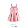 Kaslead New Arrival Women's Clothing Fashion Style Fashion Minimalist Three-Dimensional Flower Decoration Satin Dress