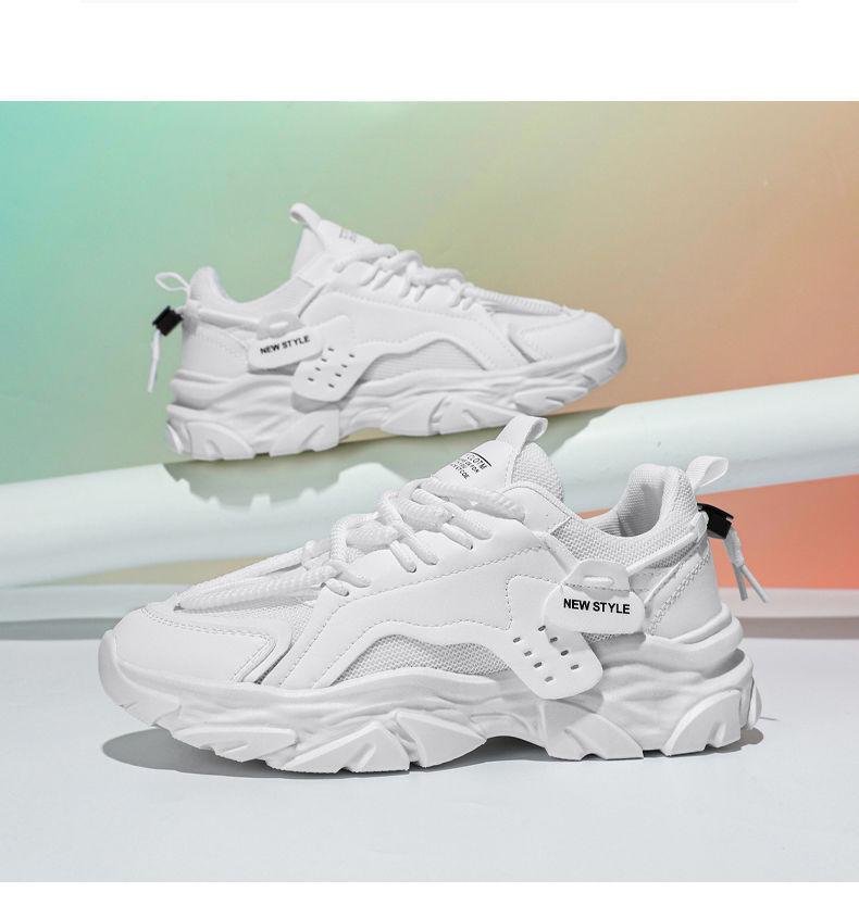 2024 Men's Breathable Black Mesh Sports Shoes with Thick Sole - Casual, Heightened, Safety Work Design