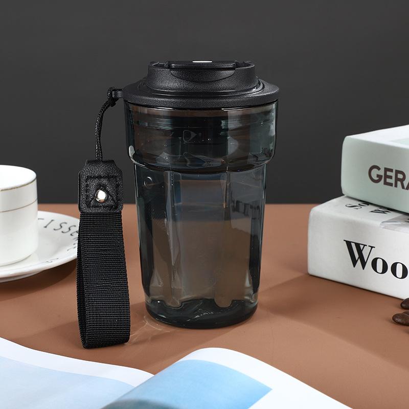 Online Celebrity Ins Creative Coffee Cup High Value Student Plastic Cup Cola Milk Tea Cup Portable Water Cup Female