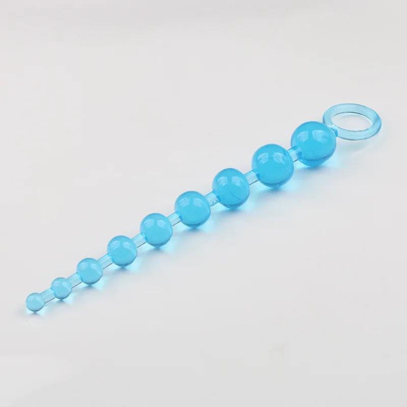 New Heart beads Soft Anal Plug anus Toys Big Balls Silicone G-Spot Stimulating Butt Plugs Adult Sex Couple Sexy