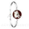 Agile Dog Bracelet French Bulldog Cocker Spaniel Look Like Cute Cuddly Silver Plated Chain Bangle Glass Dome Men Women Jewelry