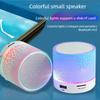 New Mini Cracked Bluetooth Speaker with LED Lights, Portable Wireless Bass Speaker & Mood Night Light for Bedroom, Party & Outdoor Use