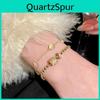 Minimalist Flower Bracelet With Cubic Zirconia For Womens Gift And Fashion