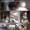 USB Wiederaufladbares LED Nachtlicht mit Schalter, Bewegungssensor Magnetische Kabellose Lampe, Warmweiß Flimmerfrei für Schrank Bett Schrank