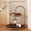 Cosmetics Storage Box Desktop Premium Solid Wood Tray Multi-layer Storage Perfume Dresser Skin Care Product Shelf