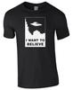 Ich möchte glauben X-Files Mulder Scully UFO Unisex Kinder/Erwachsene Oberteil T-Shirt