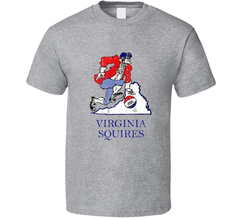 Virginia Squires Logo Tee Retro Aba Basketball T Shirt L