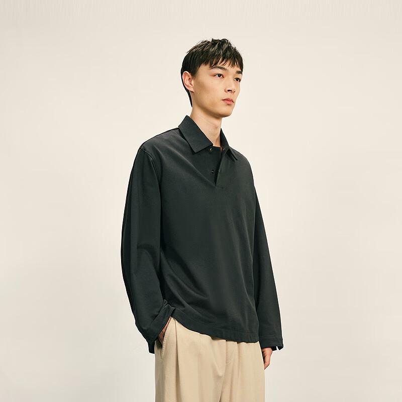 JNBY Men's 2025 Autumn Long-Sleeve Polo Shirt