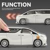 Alloy 1/24 Toyota Elfa car model can be remotely opened door simulation sound and light children's toy car boy car gift