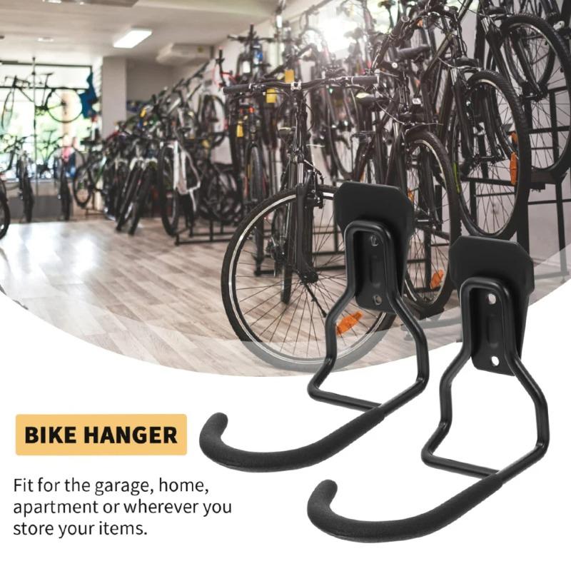 Bike Wall Mount Iron Rack Bicycle Wall Stand Hook Bicycle Garage Holder Bicycle Display Storage Hanger Kit Bike Accessorie