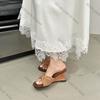 Fashion 2025 New Female Summer Beach Wedges Slippers Slides For Women Heeled Shoes Fashion Shallow Ladies Wedges Slippers Sandals Shoes