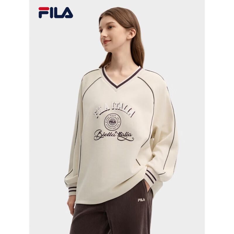 FILA Unisex 2024 Autumn Pullover Sweatshirt S