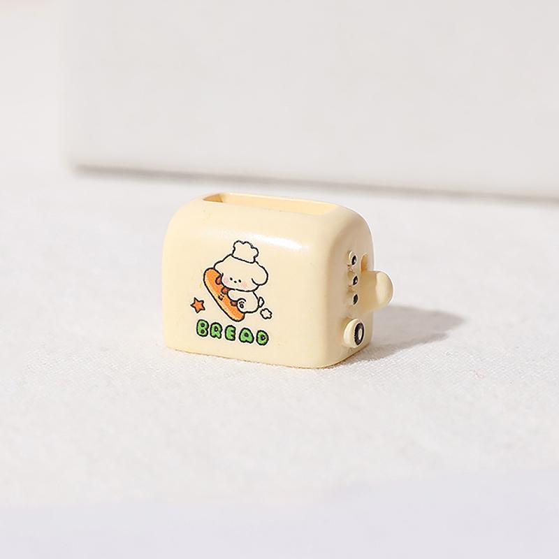 1/2Pcs Doll House Mini Simulated Toast Bread Maker Food Play Decoration Diy Model Miniatures Scene Props Resin Accessories