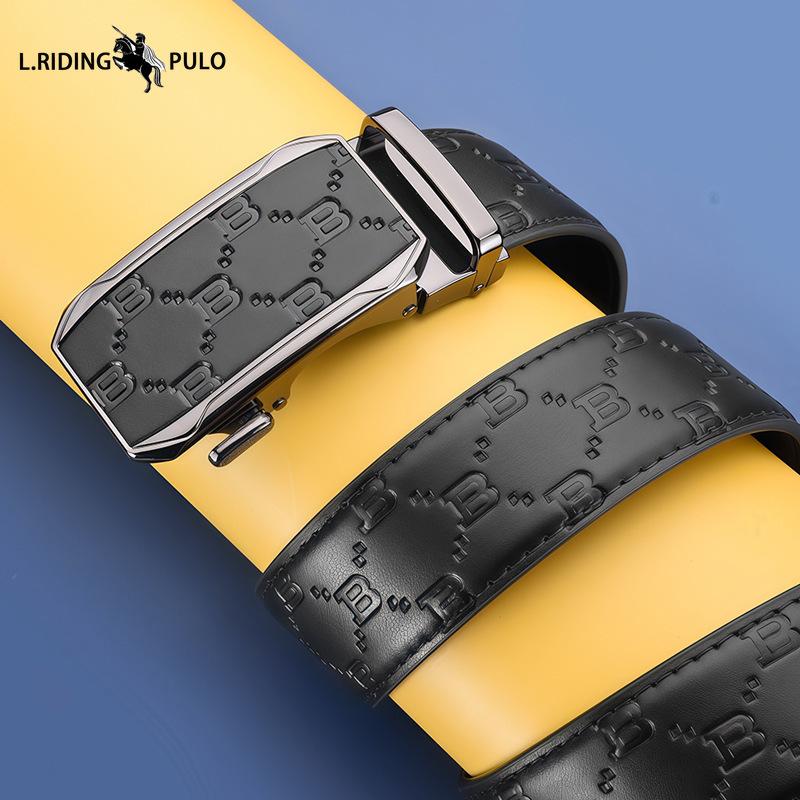 Premium High Quality Men's Belt Automatic Buckle Business Casual Belt