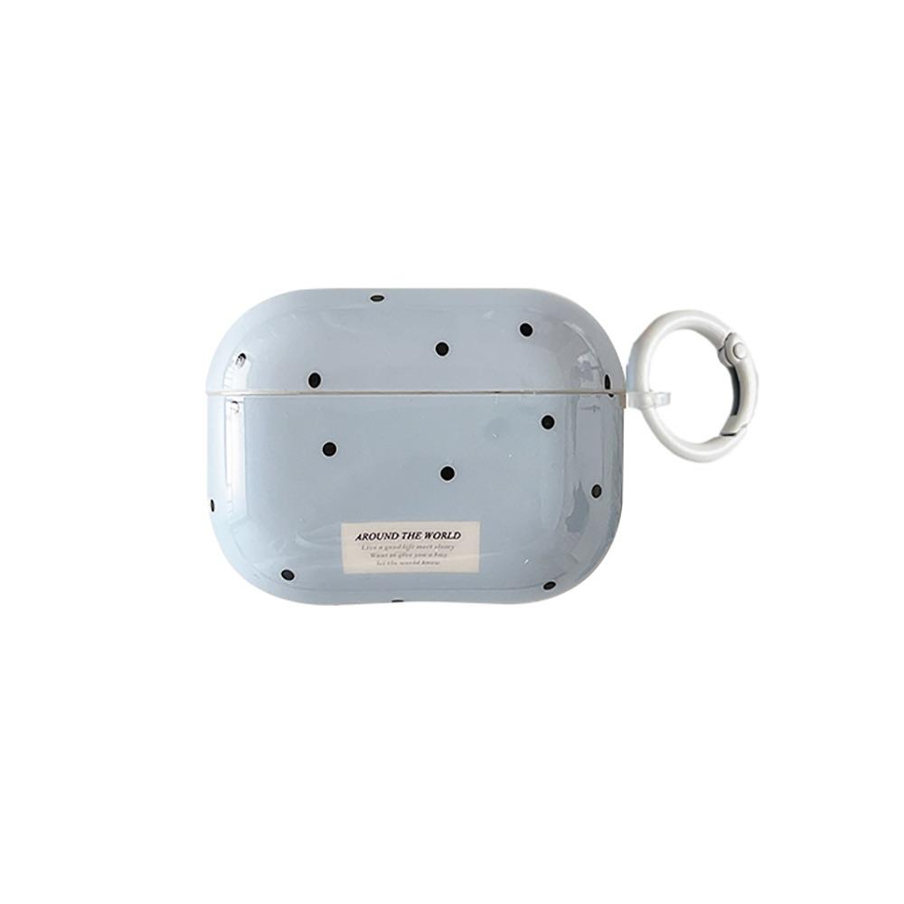 Blue Polka Dots Earphone Case TPU Protective Case for Airpods 1/2/3/4/pro/pro2 Earphone Accessories