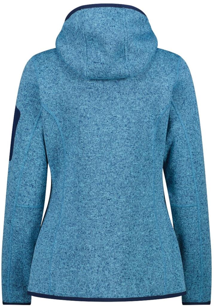 Jacket CMP Woman Fleece Jacket Fix Hood (3H19826) Jacket FIX Hood Topazio-blue Ink