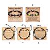 Sports Themed Wooden Crucifix Bracelet For Men Natural Wood Beads Black Woven Cord Inspirational Jewelry Gift