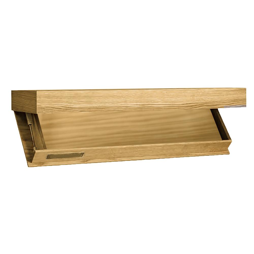 Wooden Concealed Floating Shelf with Secret Compartment Storage Rack Wall-Mounted Hidden Shelves for Book Wine Plants Disc