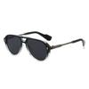 Trendy Gold-Plastic Mixed Sunglasses For Women & Men - Double Bridge Frog Style Shades For Outdoor Driving & Sun Protection