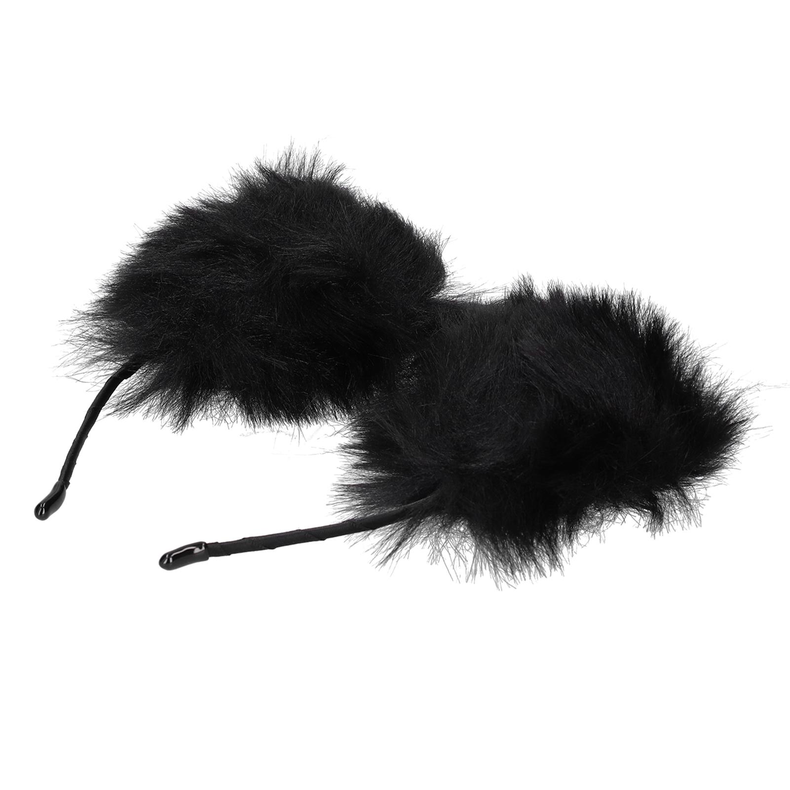 

Artificial Furry Cat Ears Headband Women Headwear Hairband for Party Cosplay Daily Life