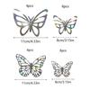 Pack of 24 Wall Art Stickers Room Mirror Decals PVC Craft Self Adhesive Removable Home Wedding Decor Refrigerator Tile