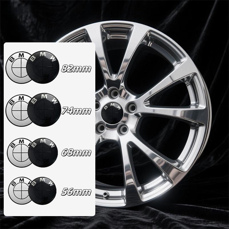 LVLL3 The new badge is suitable for the 45mm standard badge of BMW collective ABS 82/74mm hood/trunk 56/68mm wheel cover.