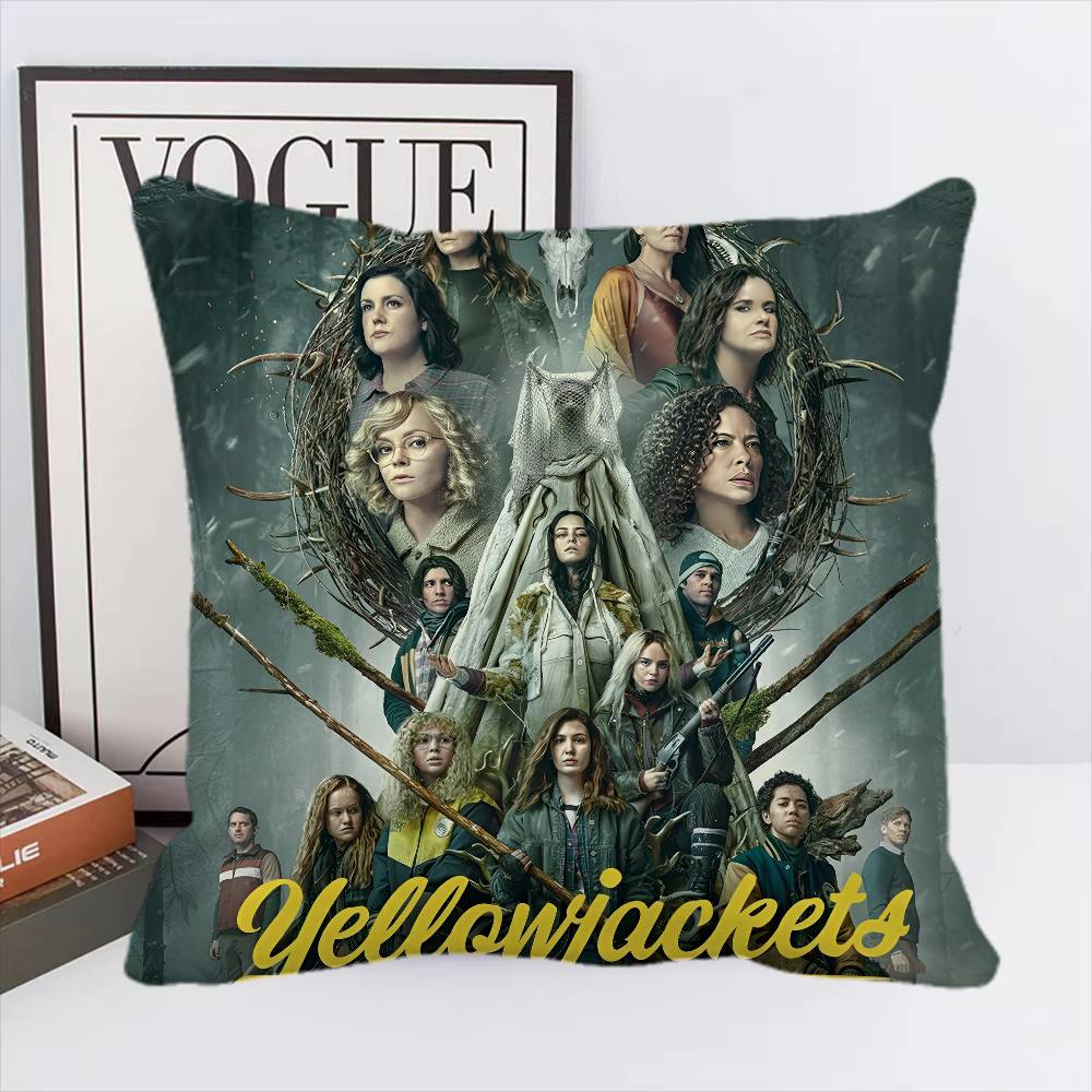 Psychological Horror Series Yellowjackets Pillow Case Square Pillow Bedroom Sofa Leisure Comfort Cushion Car Home Decoration