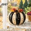 Entryway Table Seasonal Display Fall Pumpkin Decor, Autumn Harvest Resin Figurine, Vintage Elegant Thanksgiving Decor Centerpiece for Halloween