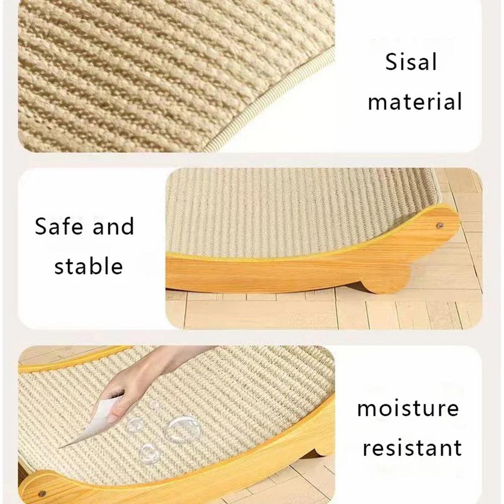 Sisal Cat Scratching Pad Reusable Cat Scratcher Cat Scratch Bed Nest for Pet Sleeping Playing Grinding Small Medium Large Cats